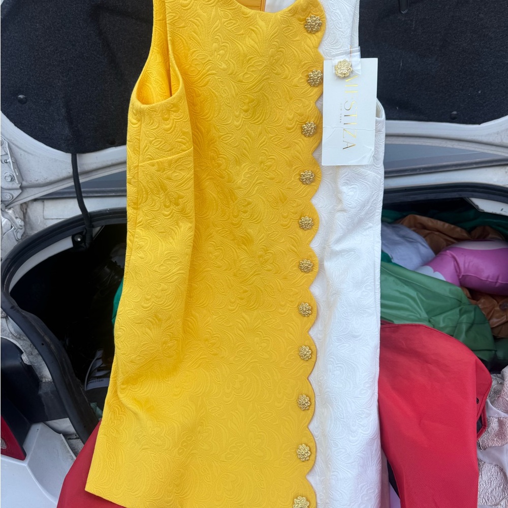 Kids Yellow and White Dress
